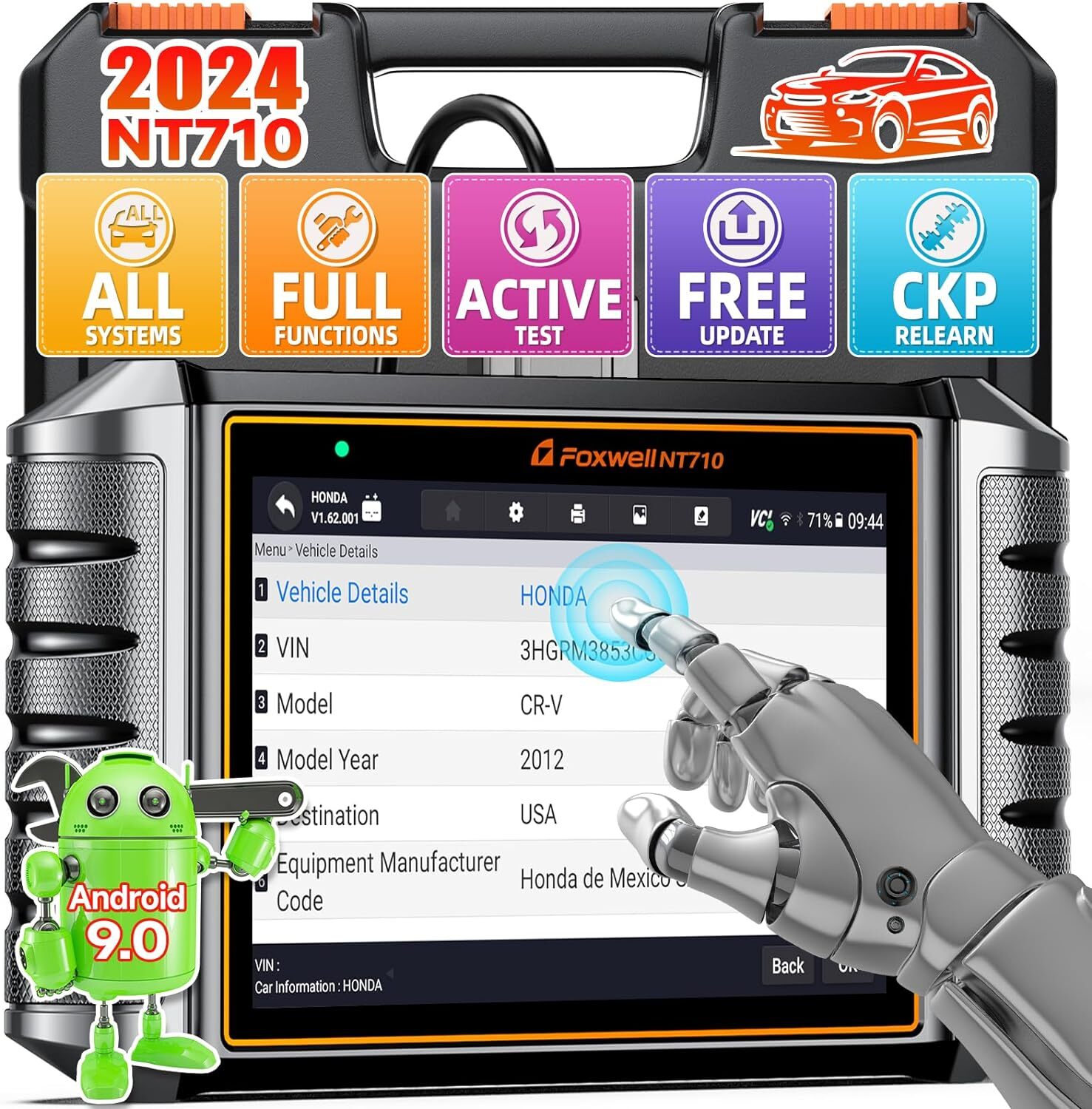 FOXWELL NT710 For Toyota Bidirectional Car OBD2 Scanner Diagnostic ECU Coding