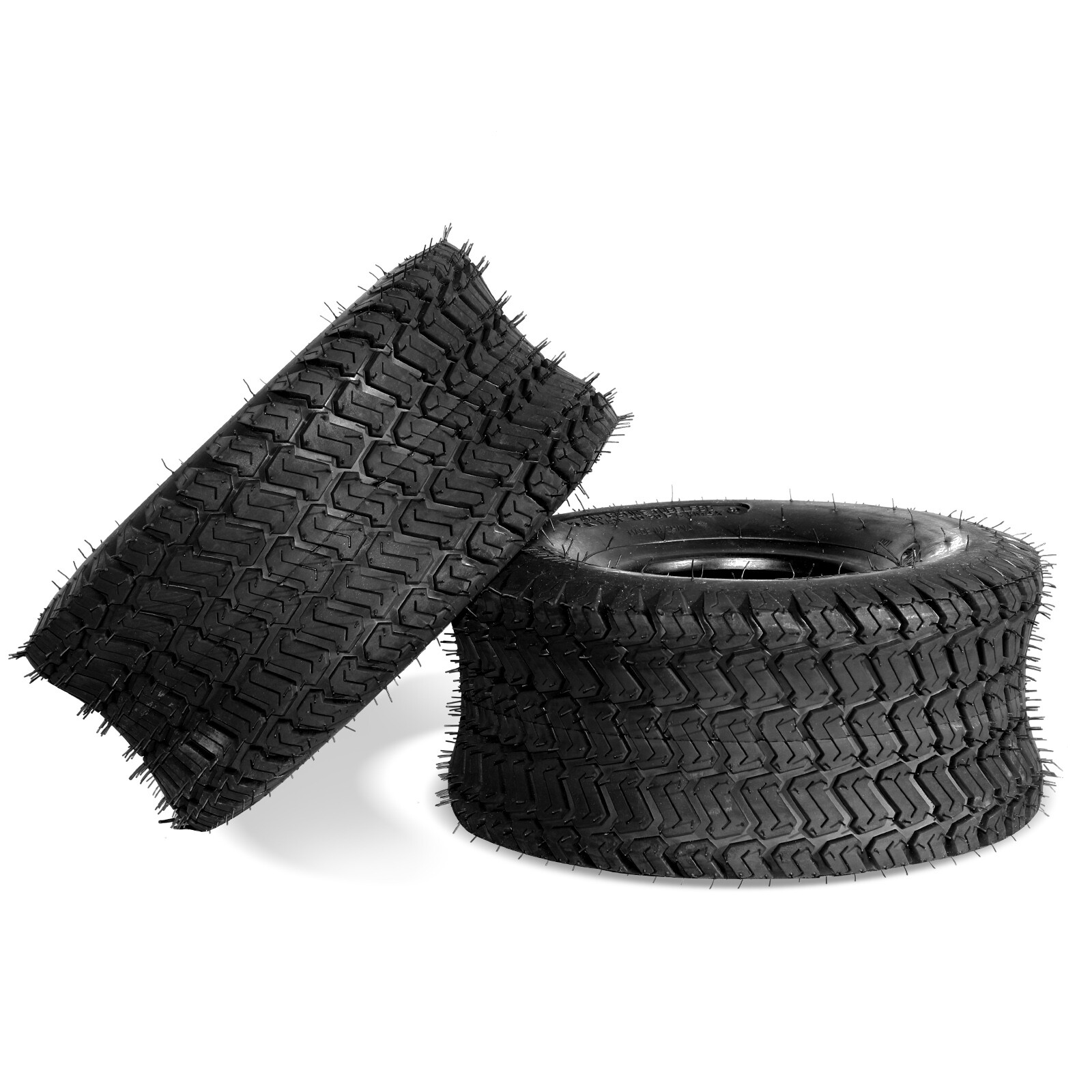 Two 15x6.00-6 Turf Tires Lawn Mower Tractor 4 Ply Rated 15x6-6 Tubeless 570Lbs