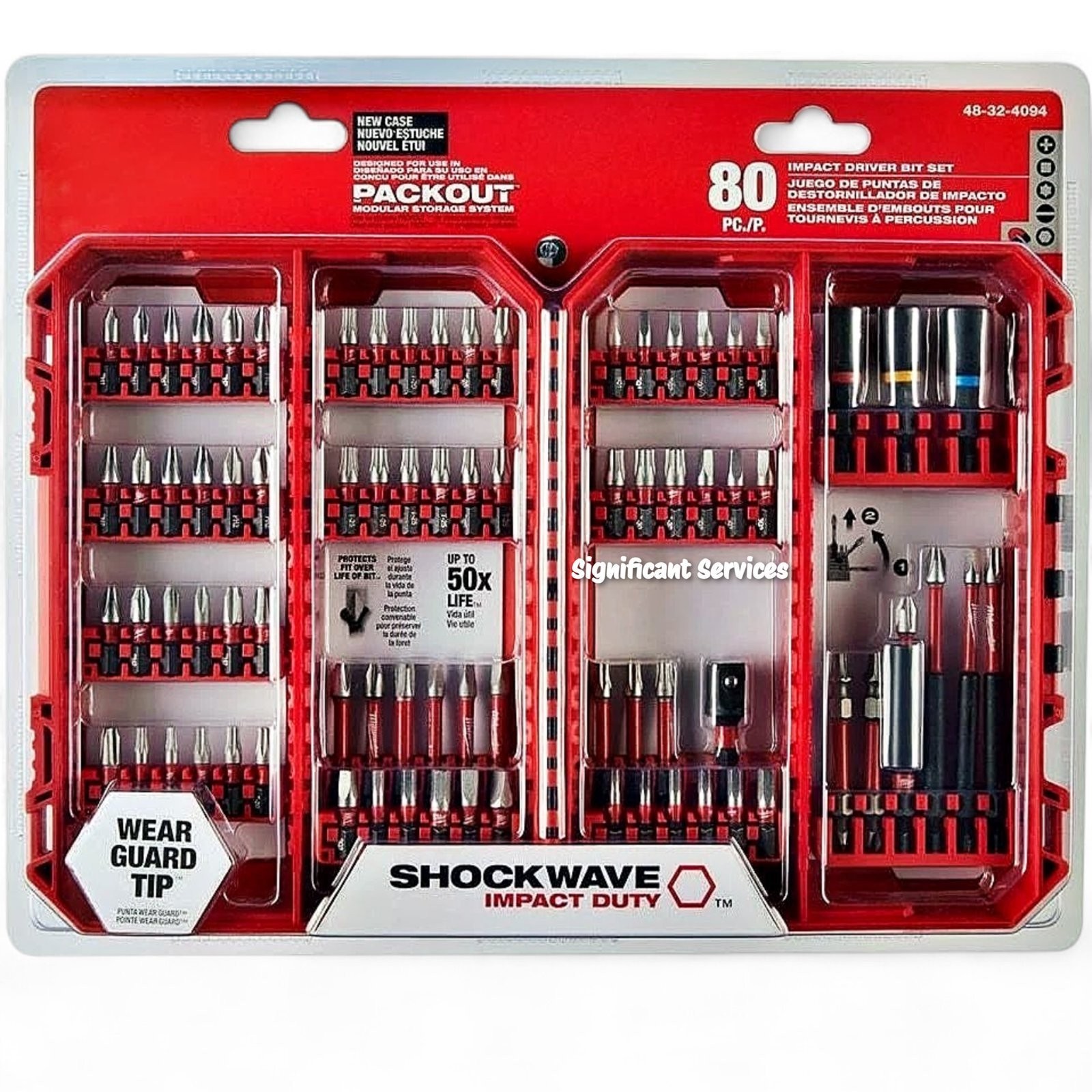 New Milwaukee Tool 48-32-4094 80 Pc. Shockwave Impact Duty Driver Bit Set