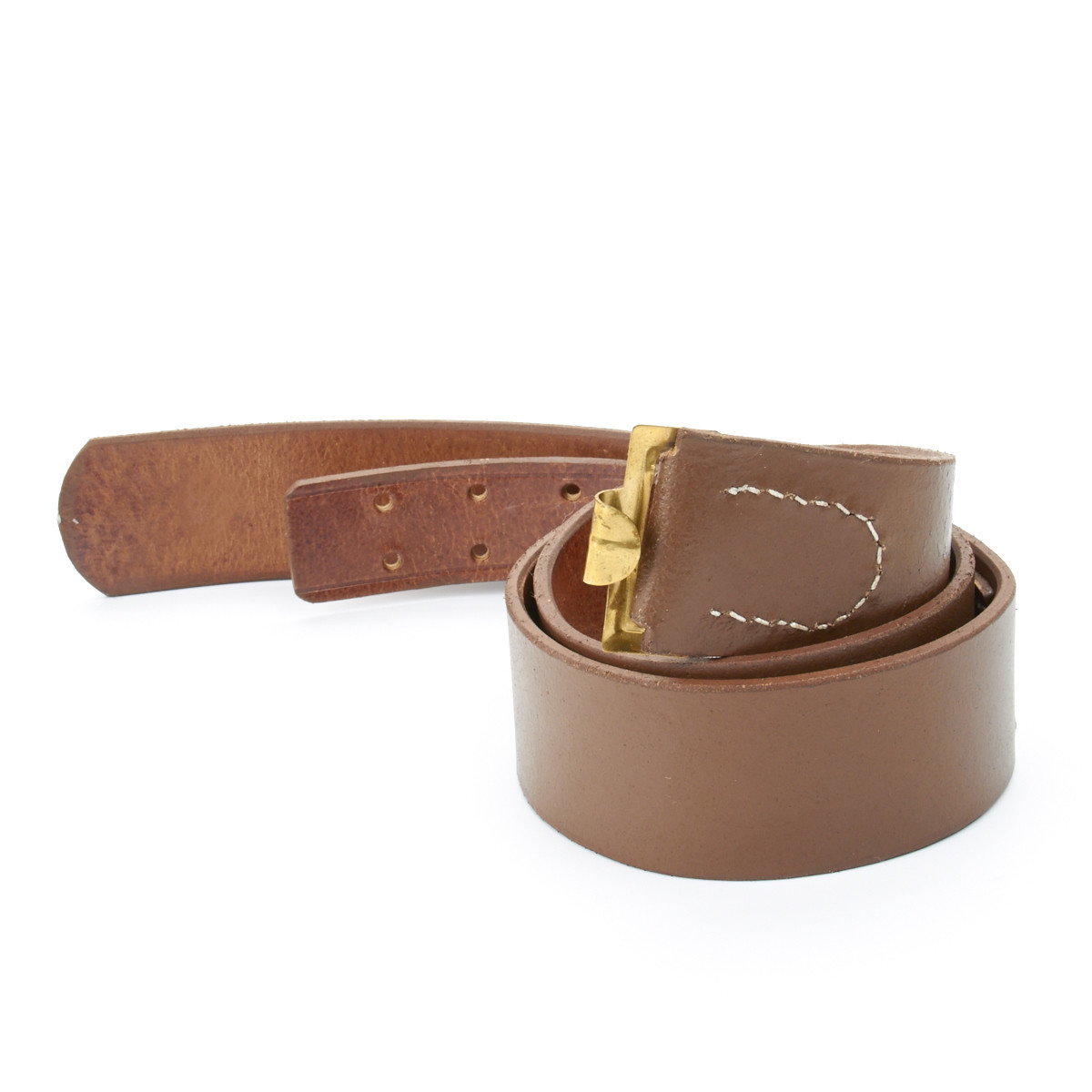 German WWI Brown Leather Equipment Belt- Size 36-40 (91-101cm)