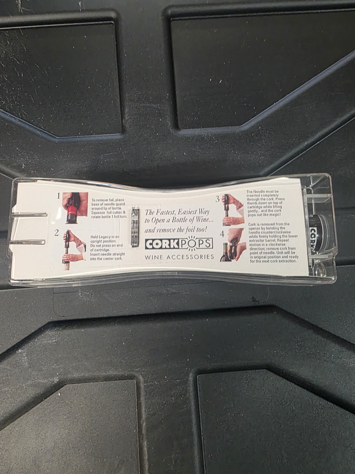 Rare Gold Colored Cork Pops Legacy Wine Bottle Opener - New