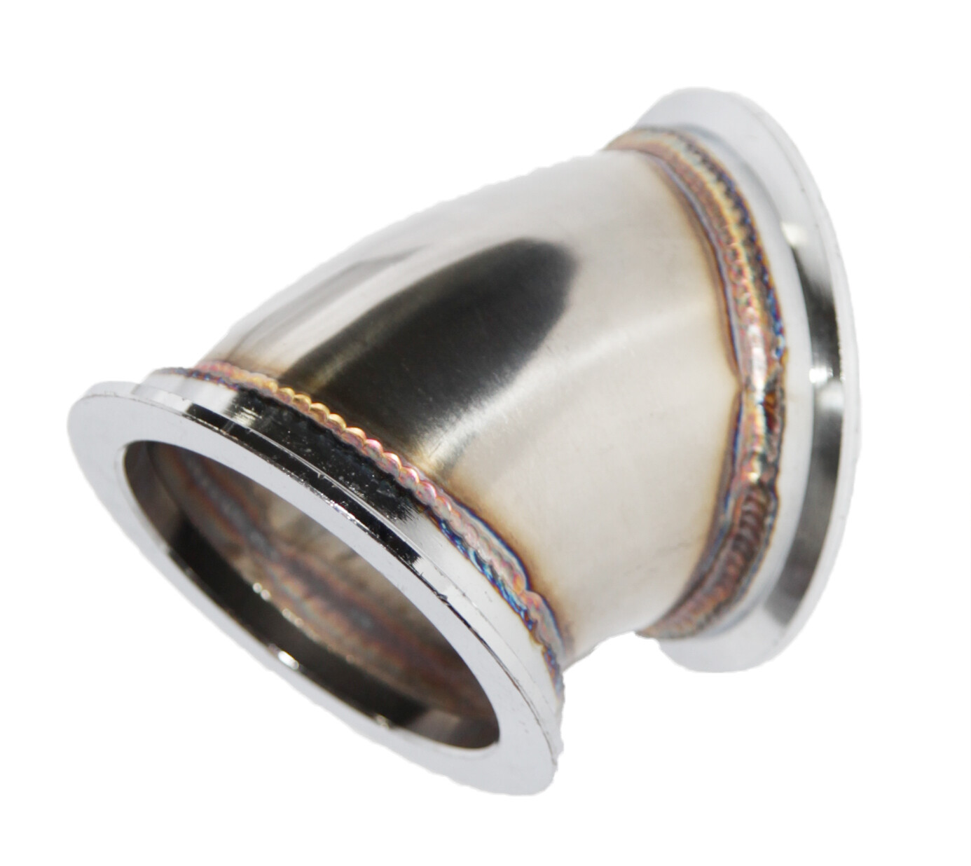 45 Degree Elbow 3" Conversion Adapter V-band size (2.85" I.D. 3.73" O.D.)