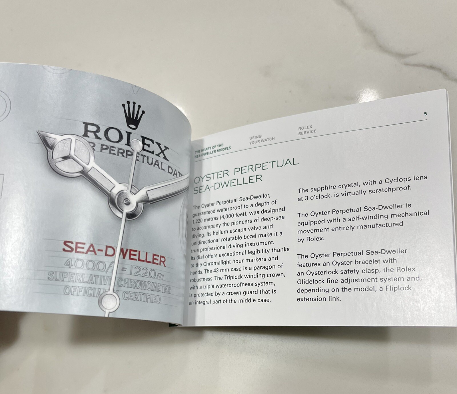 Authentic Rolex Sea Dweller Deepsea Booklet Manual Full Set 126660 126600 James
