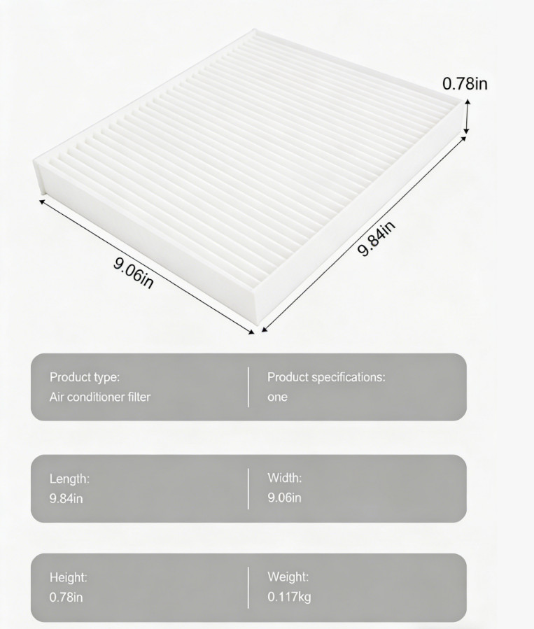 Cabin Air Filter for Hyundai Santa Fe Azera Sonata Kia Optima Sedona GMC Terrain