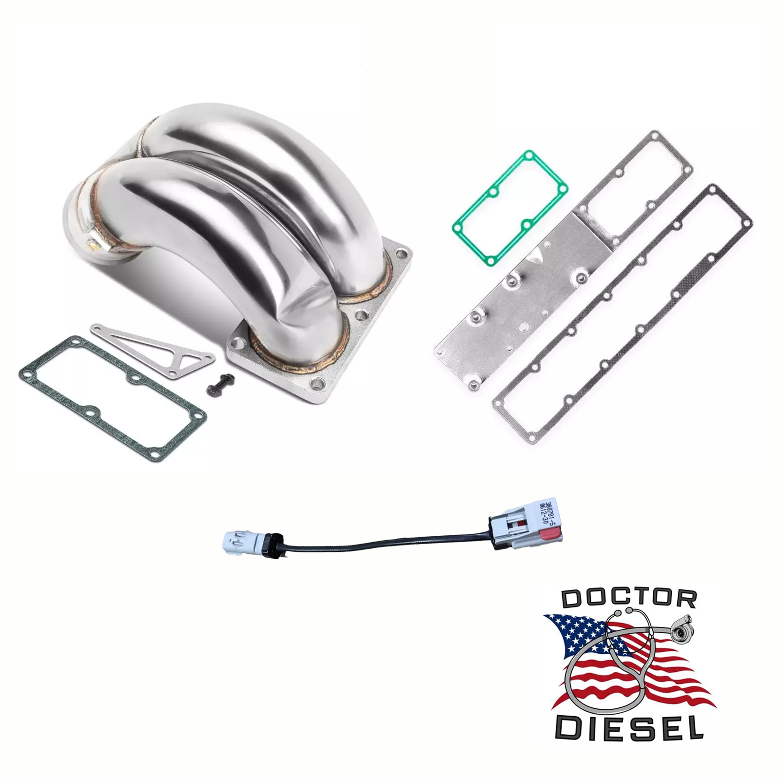 3.5" Intake Manifold Elbow & Grid Heater Plenum For 07-18 Ram 6.7L Turbo Diesel