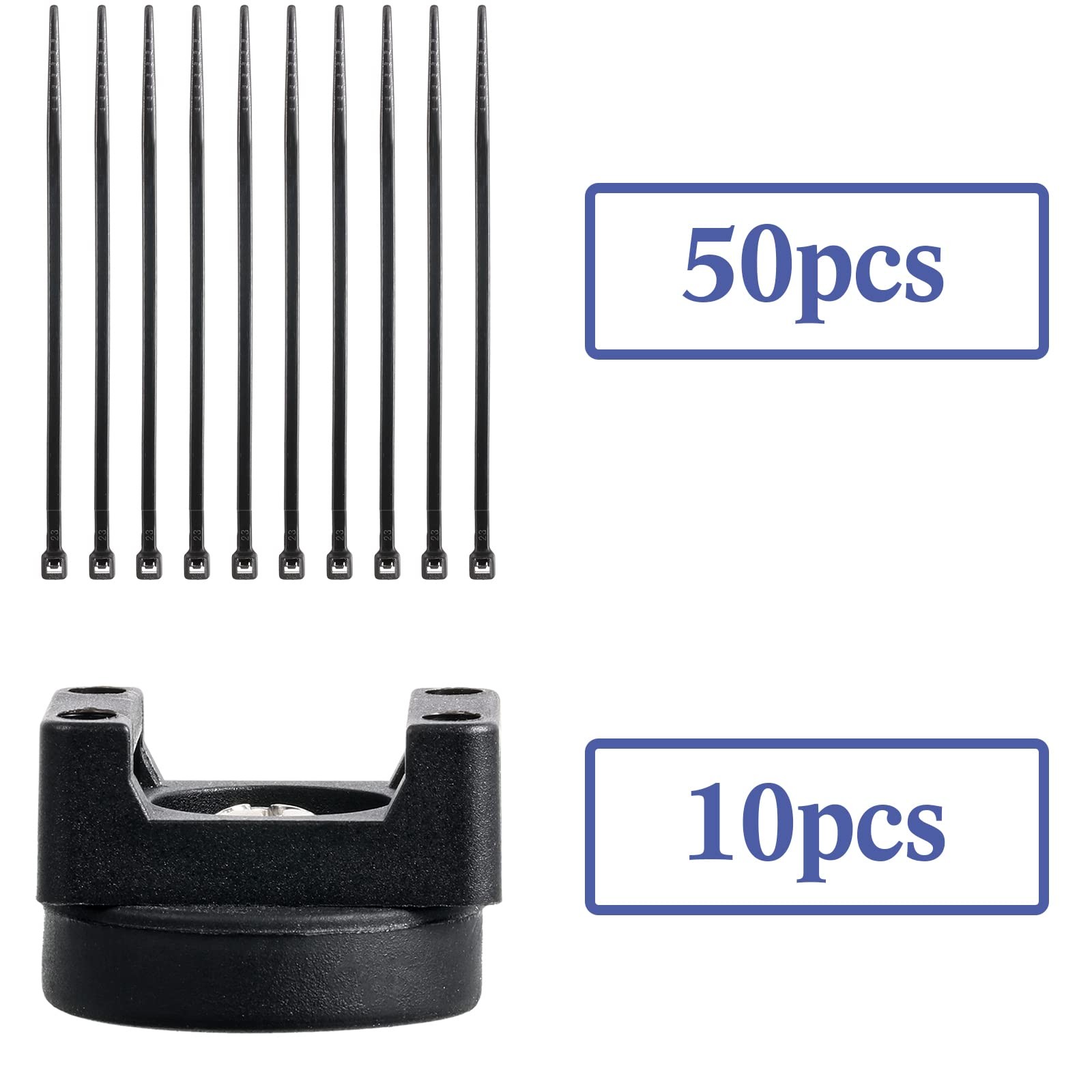 60 Pieces Magnetic Zip Tie Mount Multipurpose Cable Holder Magnets Bases