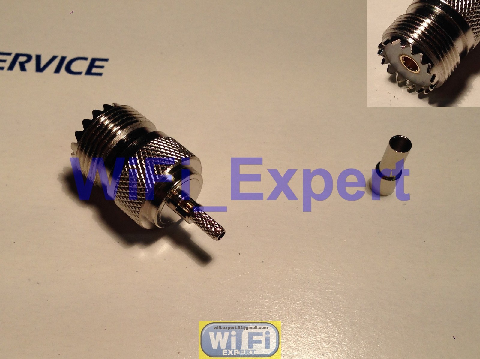 1 x UHF SO-239 Female Straight Solder Crimp RG316 RG174 RG179 LMR100 Cable USA