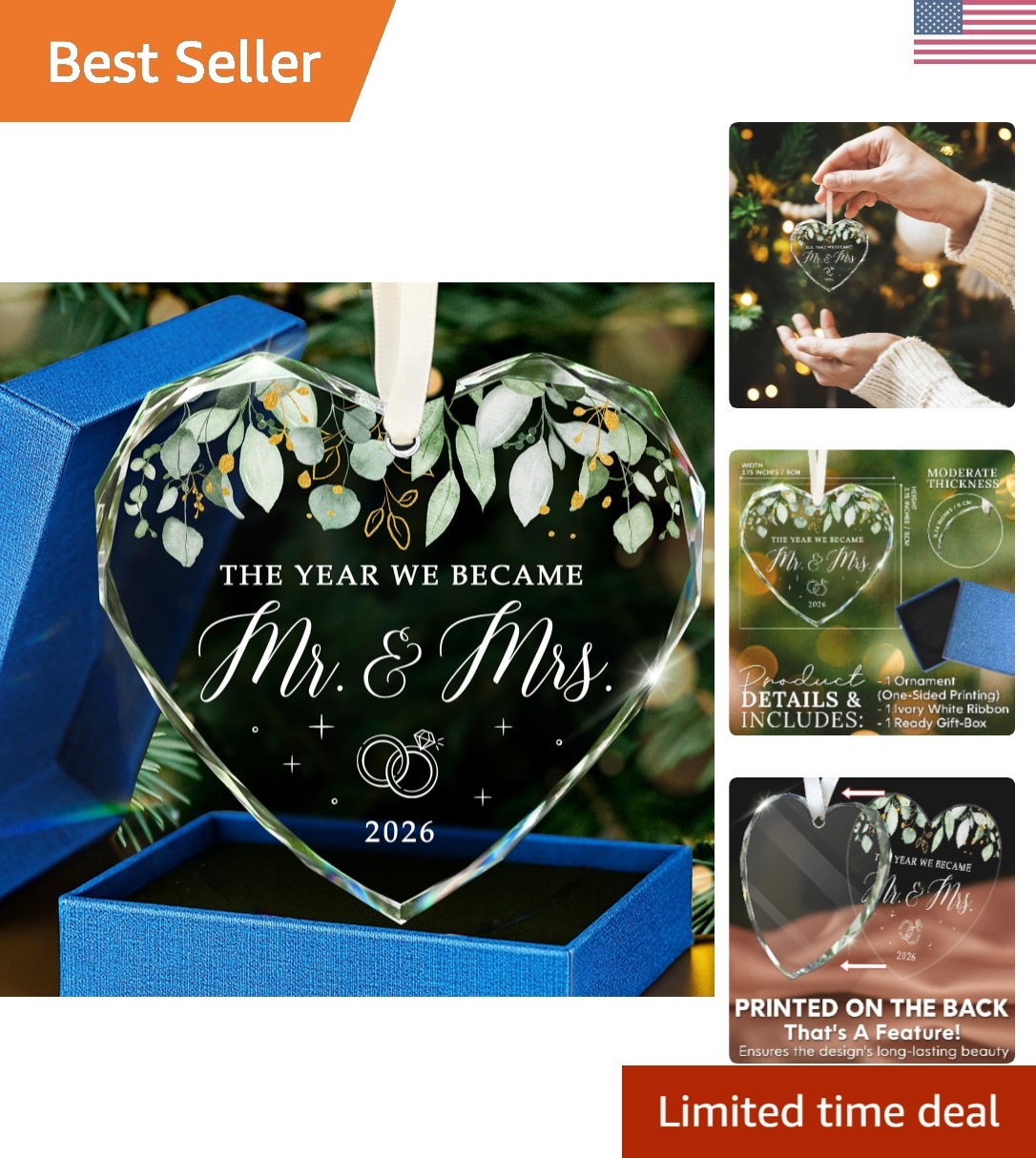 Wedding Gifts for Couples 2026 - Mr and Mrs Gifts - Bridal Shower Gift, Weddi...