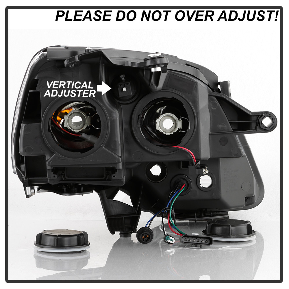 2007-2012 GMC Acadia Projector Headlights Headlamps Replacement Left+Right Set