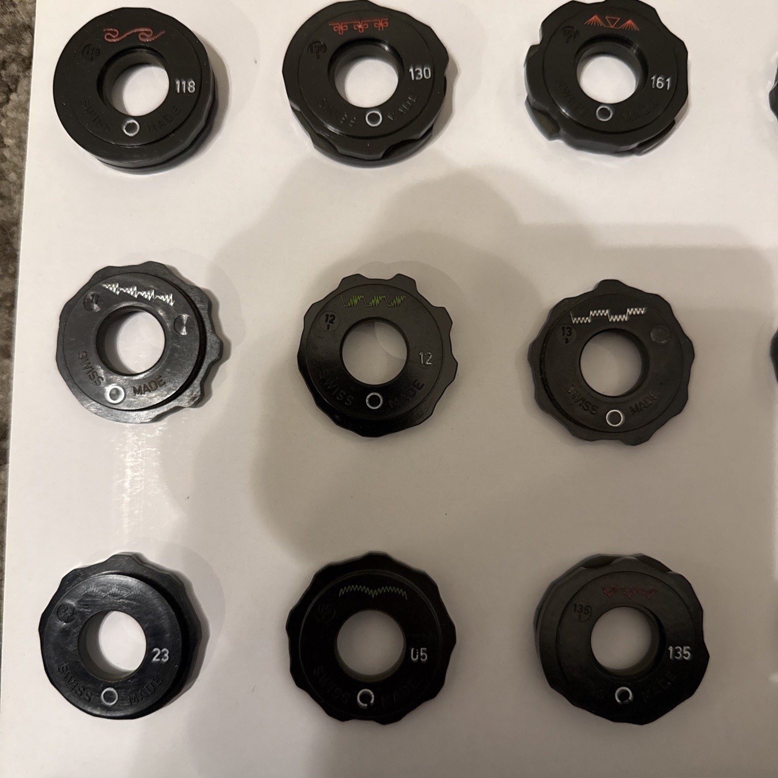 15 Vintage Elna SUPERMATIC Swiss Made Sewing Stitch Pattern Disc Cams