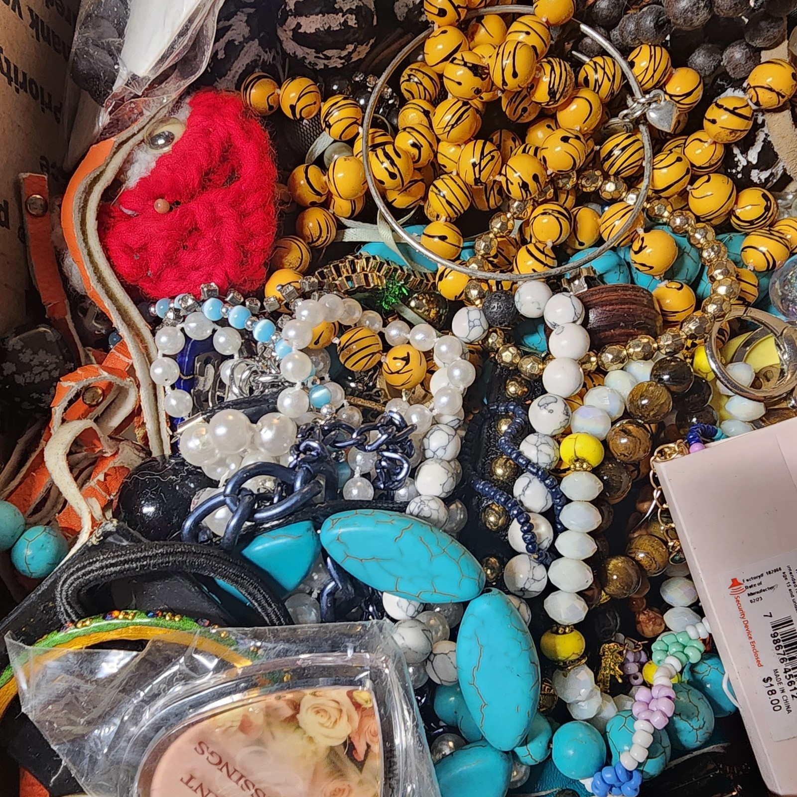 Medium Flat Rate Jewelry Lot Craft Junk Harvest FULL Kids Dress Up