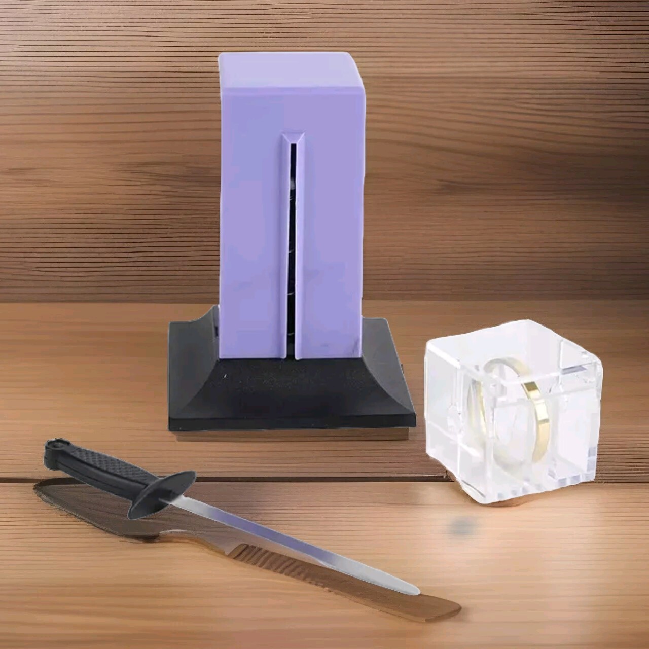 Magic Trick - Sword Through Box and Ring - Penetration Illusion Prop 3A