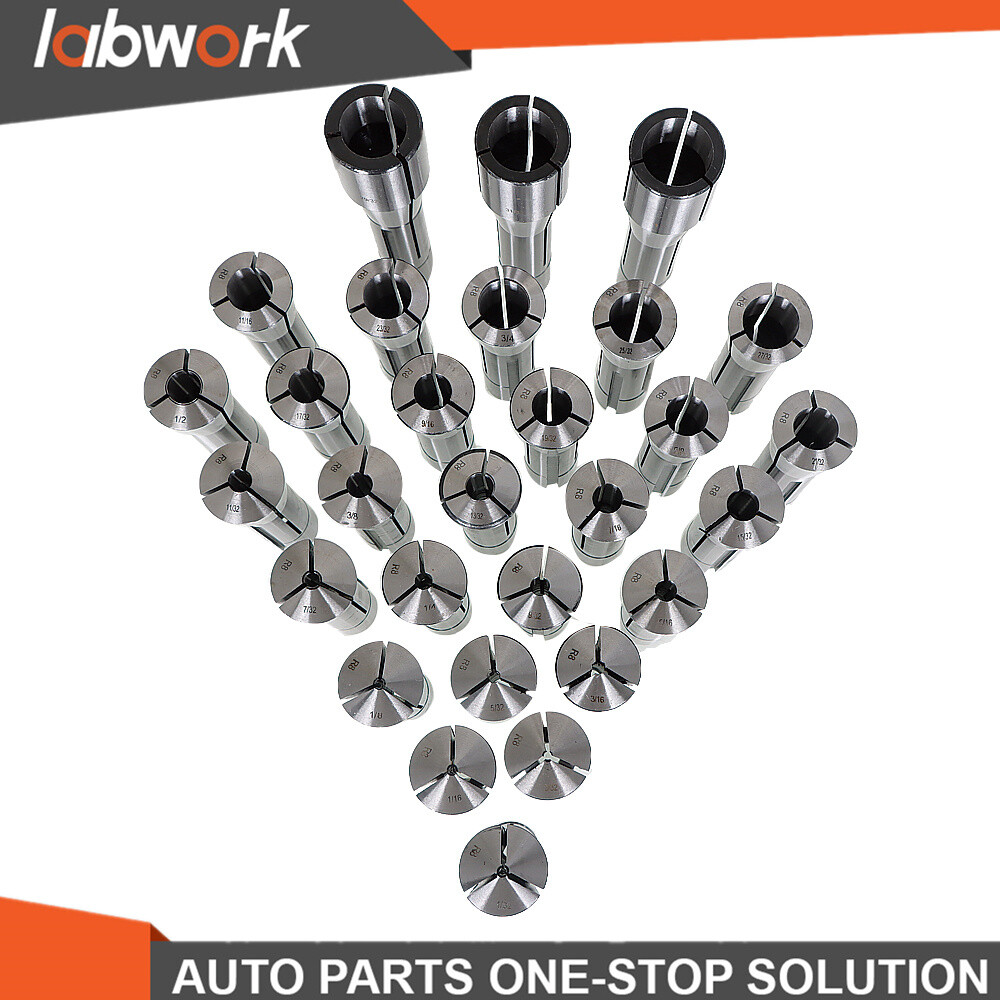 Labwork 29 R8 Collet Set Fractional 1/32" To 1" High Precision for Bridgeport