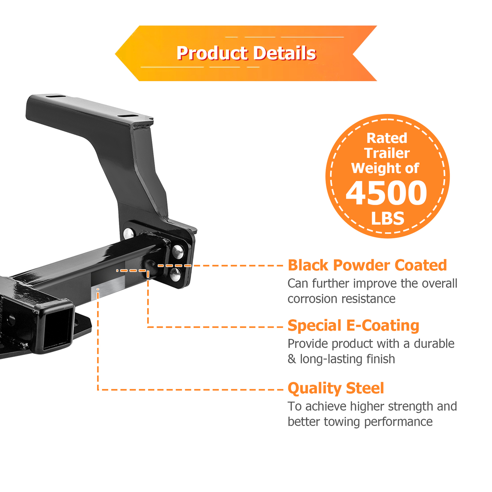 Class 3 Trailer Hitch, 2 Inch Receiver , for 2016-2025 Subaru Crosstrek