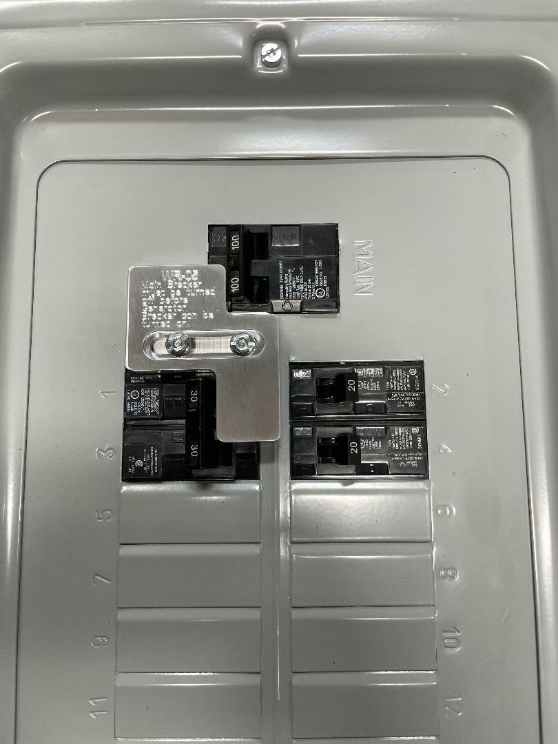 Generator Interlock Kit , Siemens 100 Amp Panel Murray 100 Amp Panel