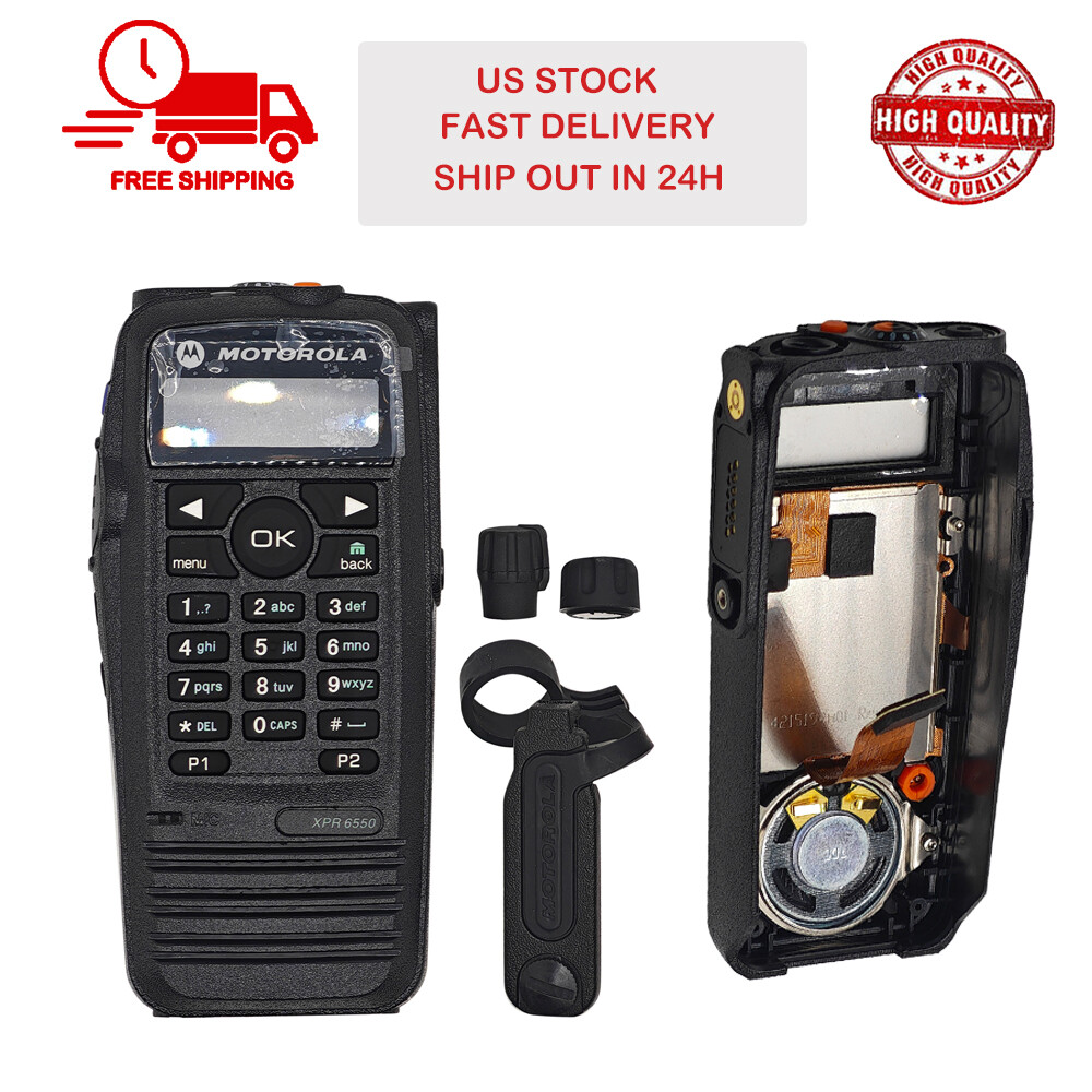 Replacement Repair Housing Case Front Cover for Motorola XPR6550 Radio W/Speaker