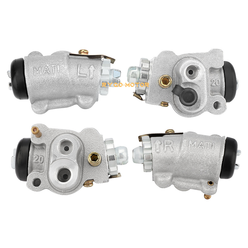 Front Brake Wheel Cylinders All 4 W/Shoes for Honda Rancher 350 TRX350 2000-2003