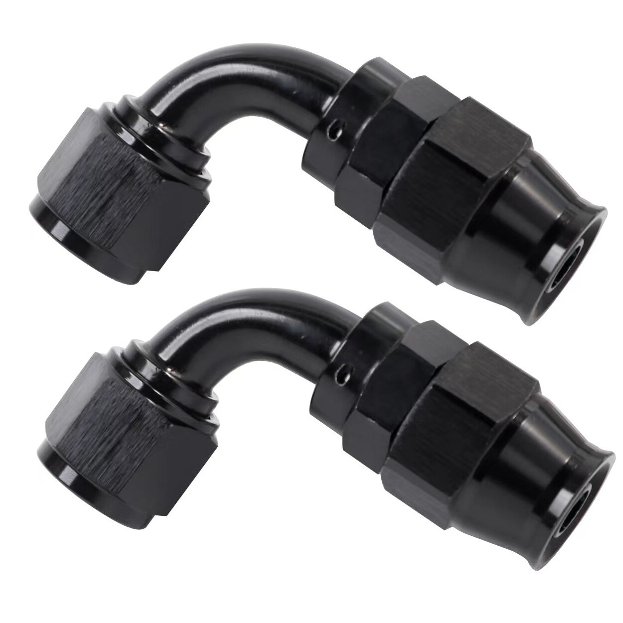 LokoCar PTFE Hose End Fittings 4AN 6AN 8AN 10AN 0° 45° 90° Degree Fits PTFE Hose