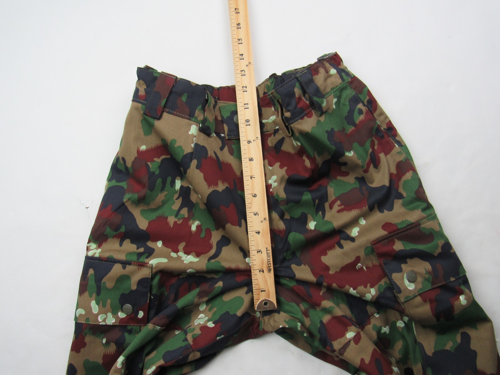 Vtg NOS New Swiss Army Alpenflage Combat Pant Camouflage Field M83 40/80 Sz S-L