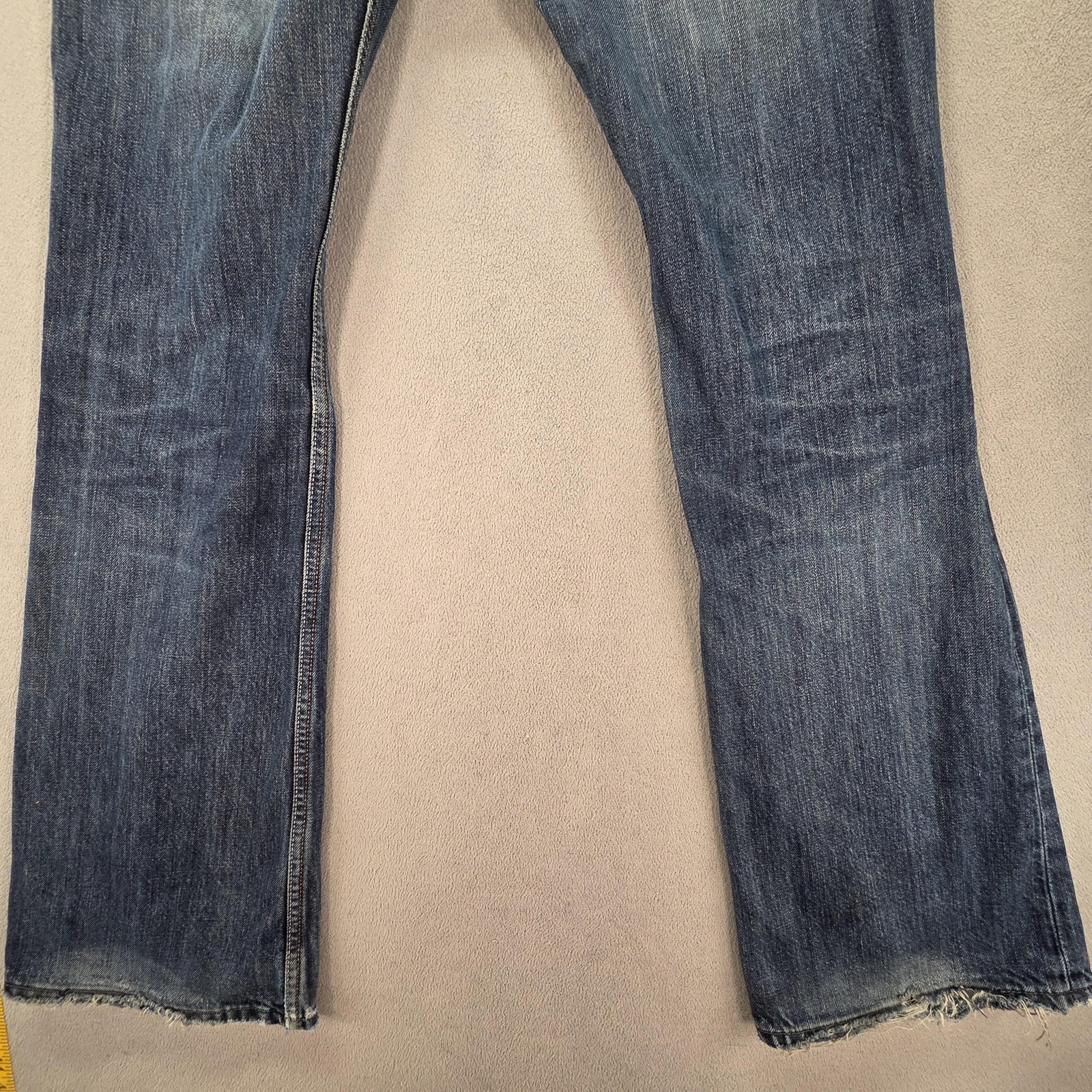 Diesel Zathan Jeans Mens 30x32 Blue Bootcut Made Italy 0071S