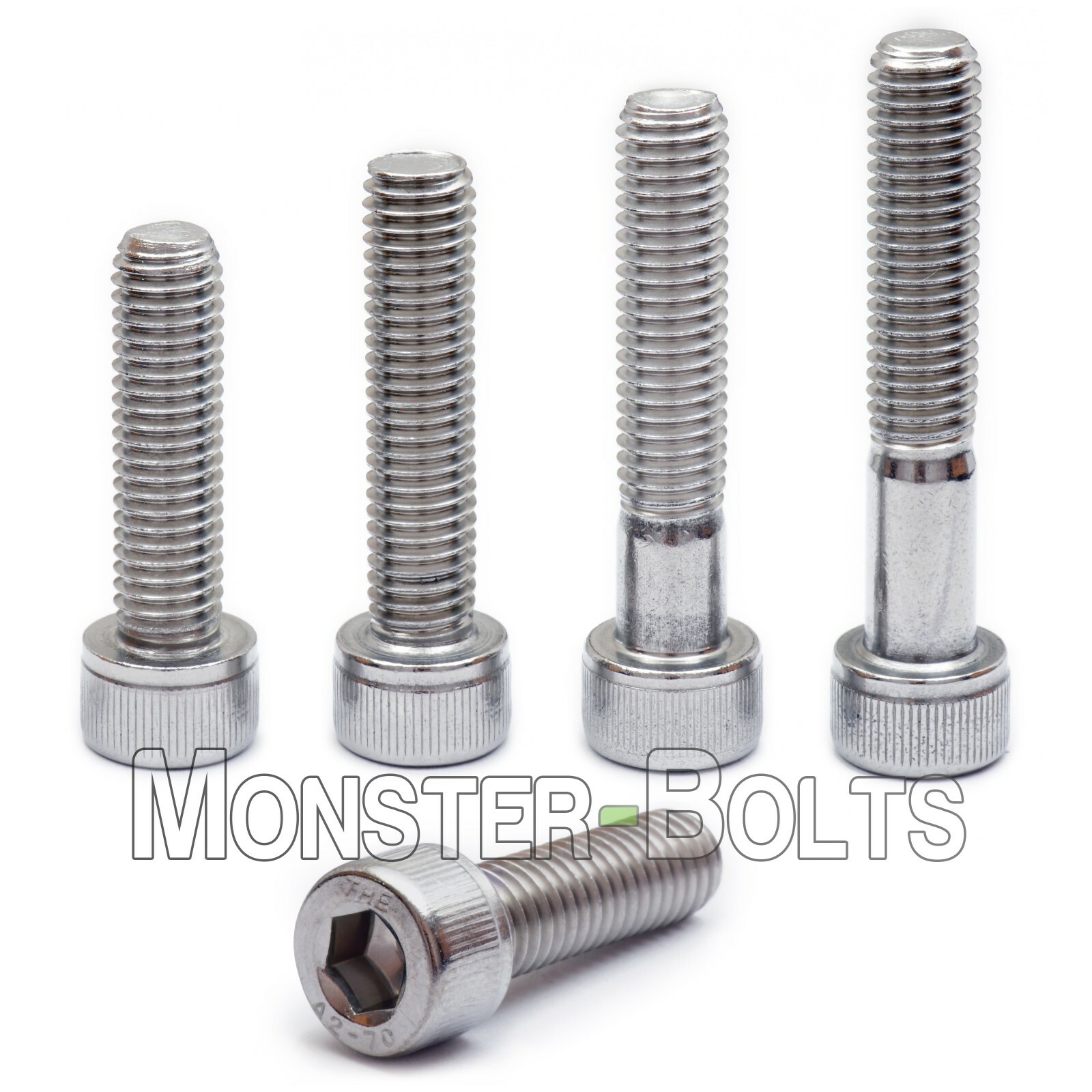 M6 Stainless Steel Socket Head Cap Screws, A2 / 18-8 Metric DIN 912, 1.0 Coarse