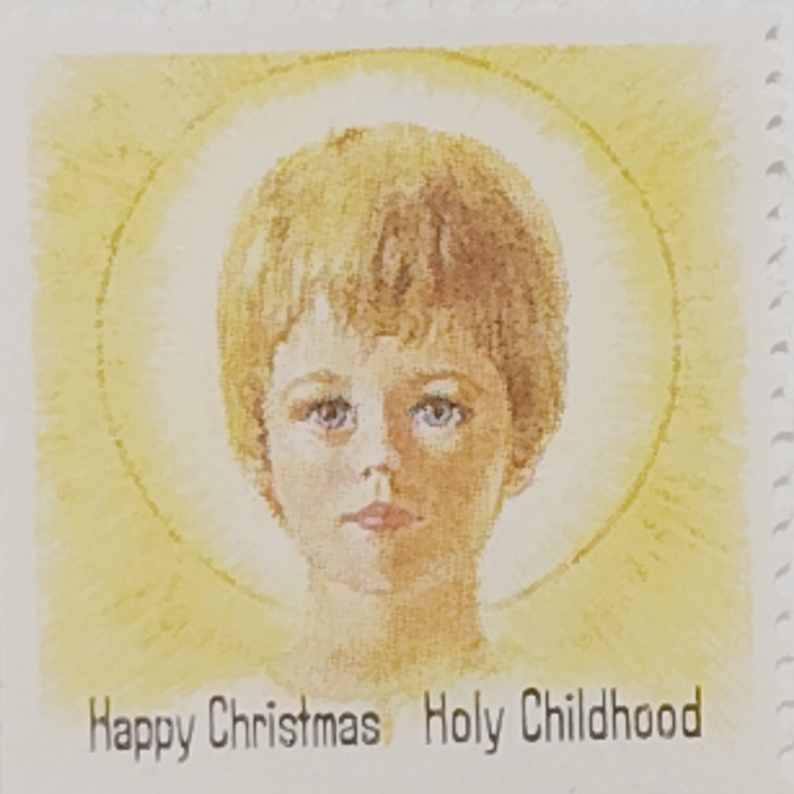 1964 Happy Christmas Holy Childhood – 5 MNH Religious Charity Stamps, Cinderella