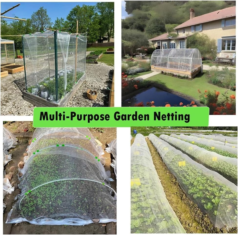 20~50ft Mosquito Garden Bug Insect Netting Barrier Bird Net Plant Protect Mesh