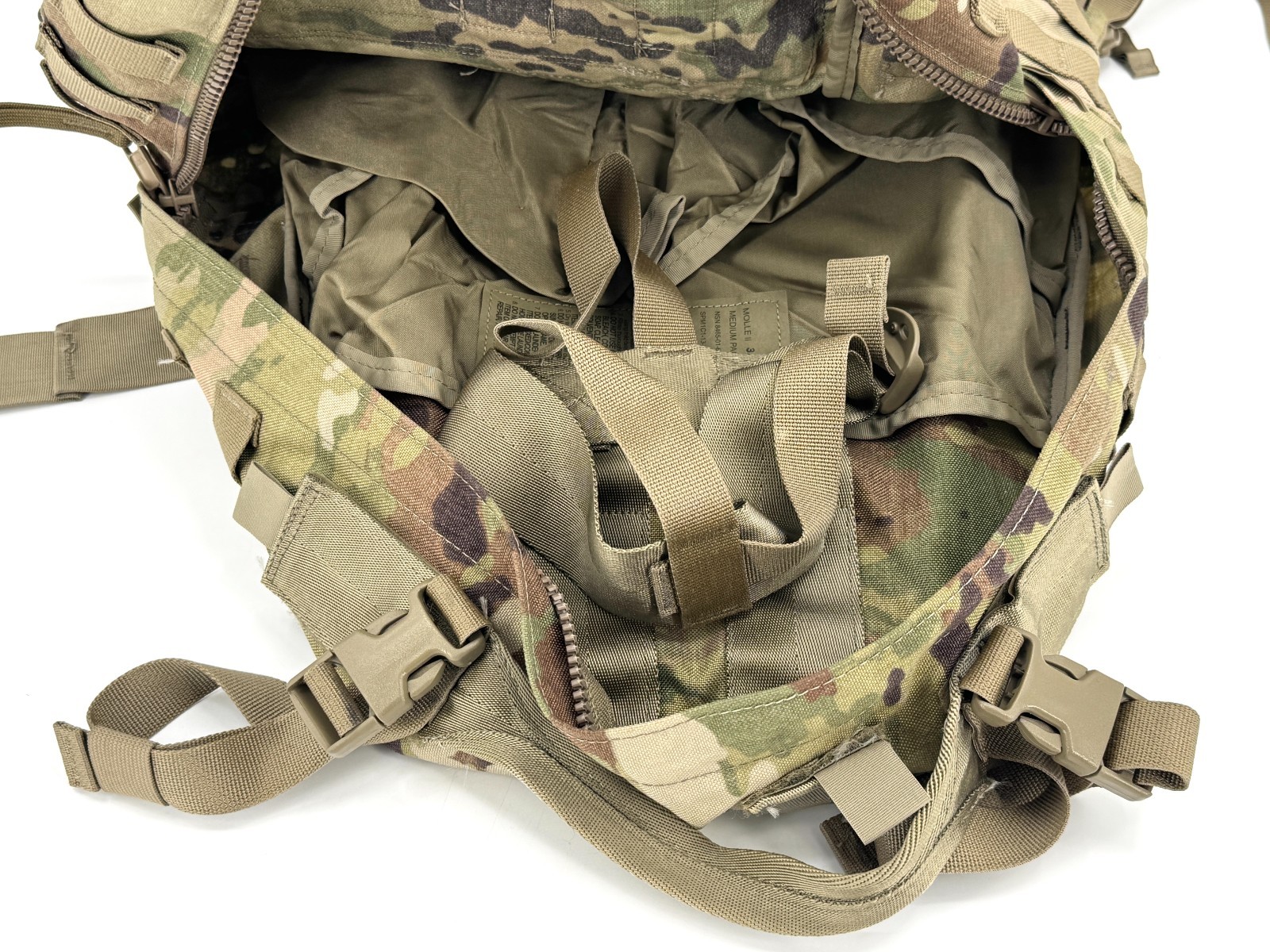 NEW USGI OCP Multicam MOLLE Medium Rucksack Backpack Complete 8465-01-642-2282