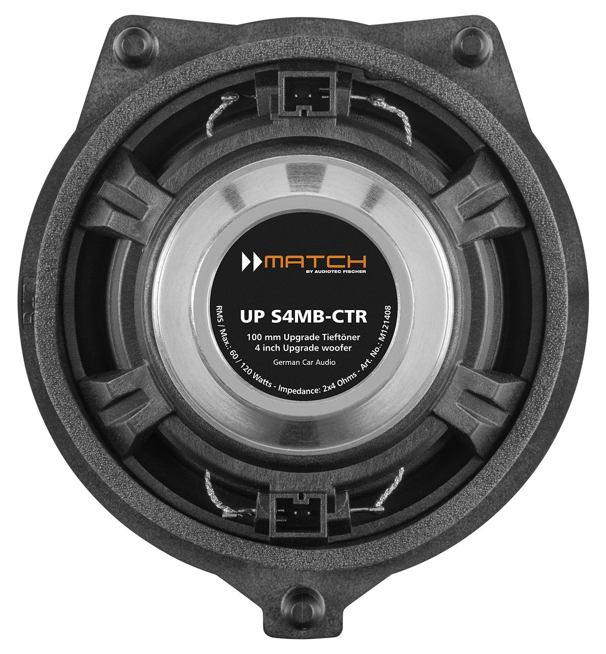 MATCH UP S4MB-CTR Mercedes Benz 4" Center Channel Speaker C-E-GLC-S-Class