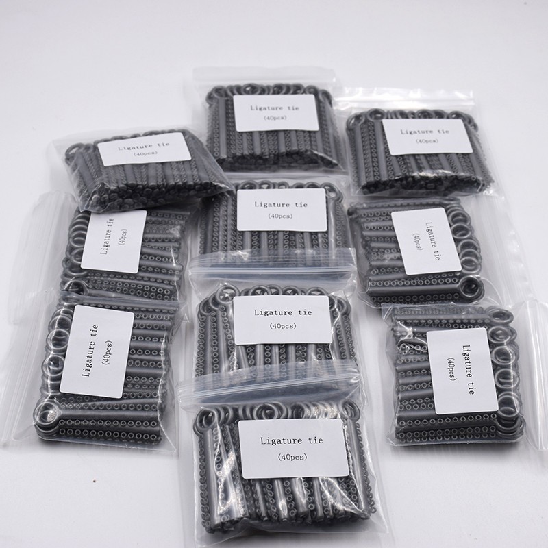 50 Packs Dental Orthodontic 36 Colors Elastic Braces Rubber Ligature Ties Bands