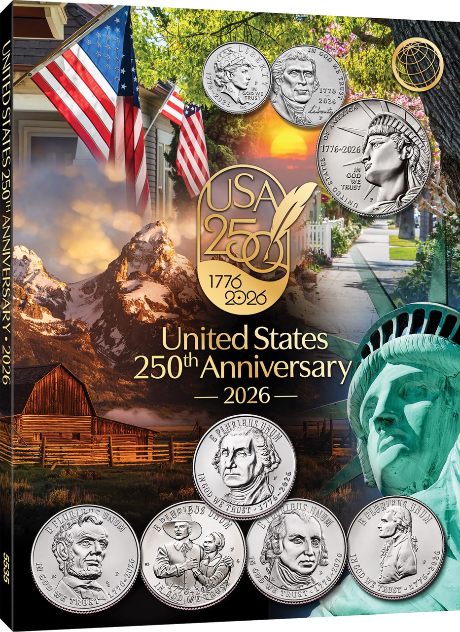Official Whitman® Coin Folder-United States 250th Anniversary: 2026 Single Mint