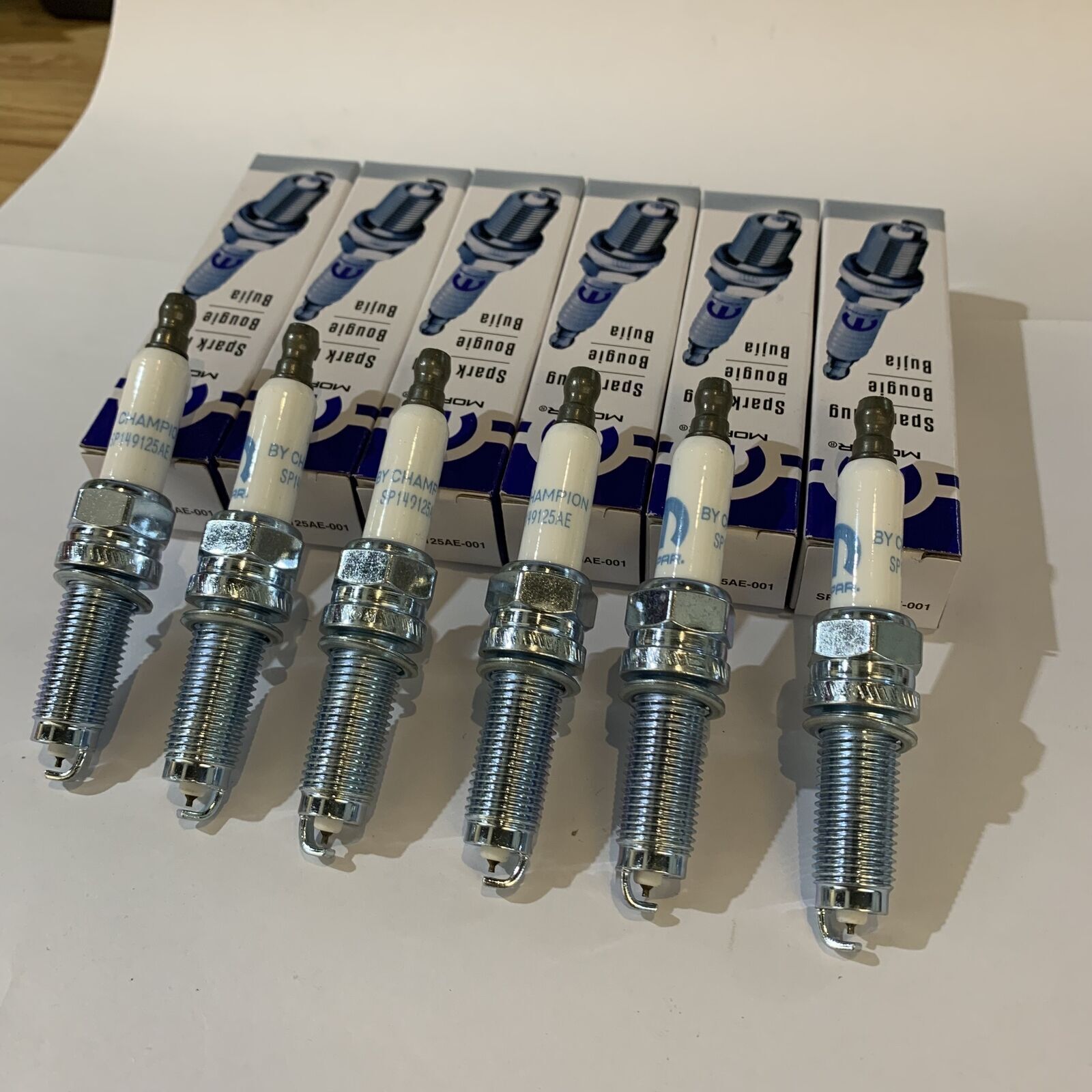 Set of 6 New Iridium Spark Plugs OEM SP149125AE for 2011-2021 Crysler Jeep 3.6L