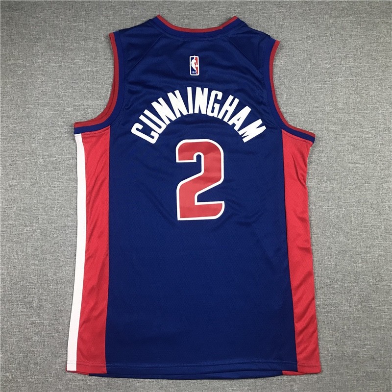 Detroit Cade Cunningham #2 Basketball Fan Edition Jersey Adult Sizes S-2XL