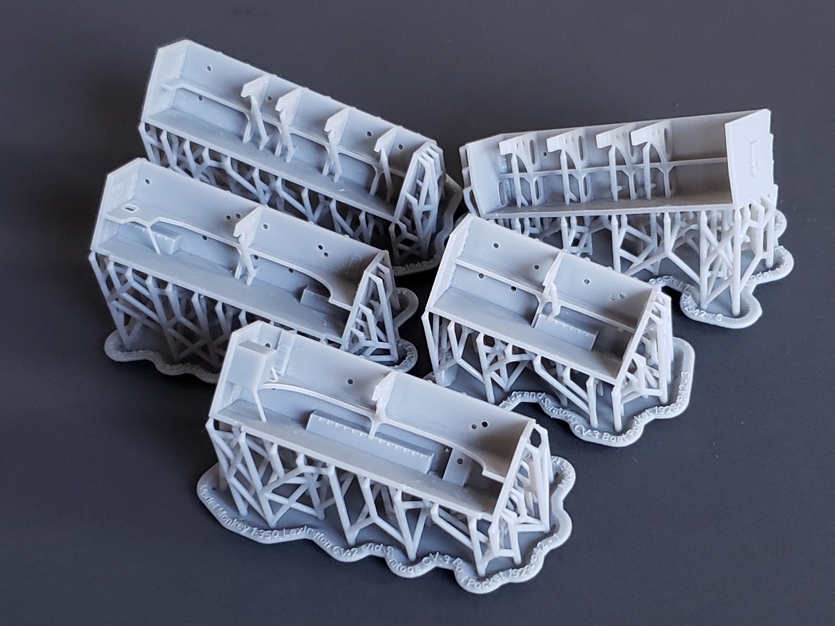 1/350 USS Lexington CV-2 and USS Saratoga CV-3 boat pockets, 1928-1942