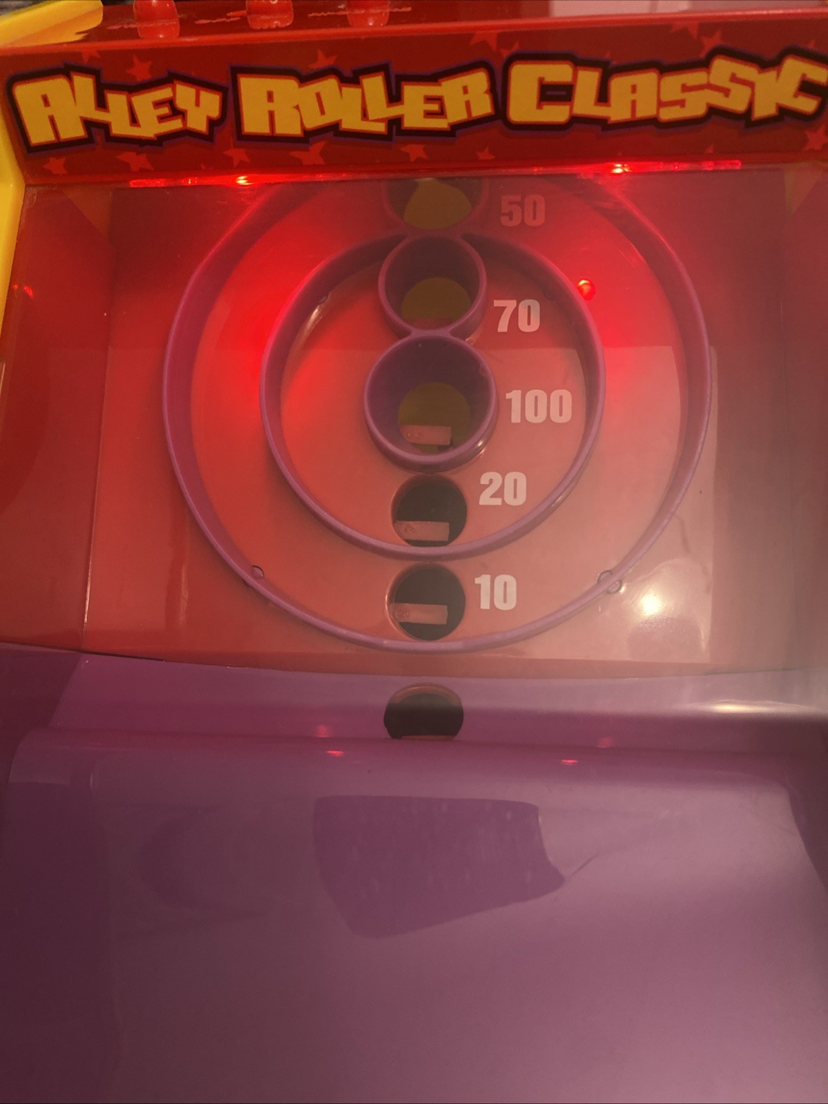 Chuck E Cheese Table Top Alley Roller Arcade Game Rare Working!