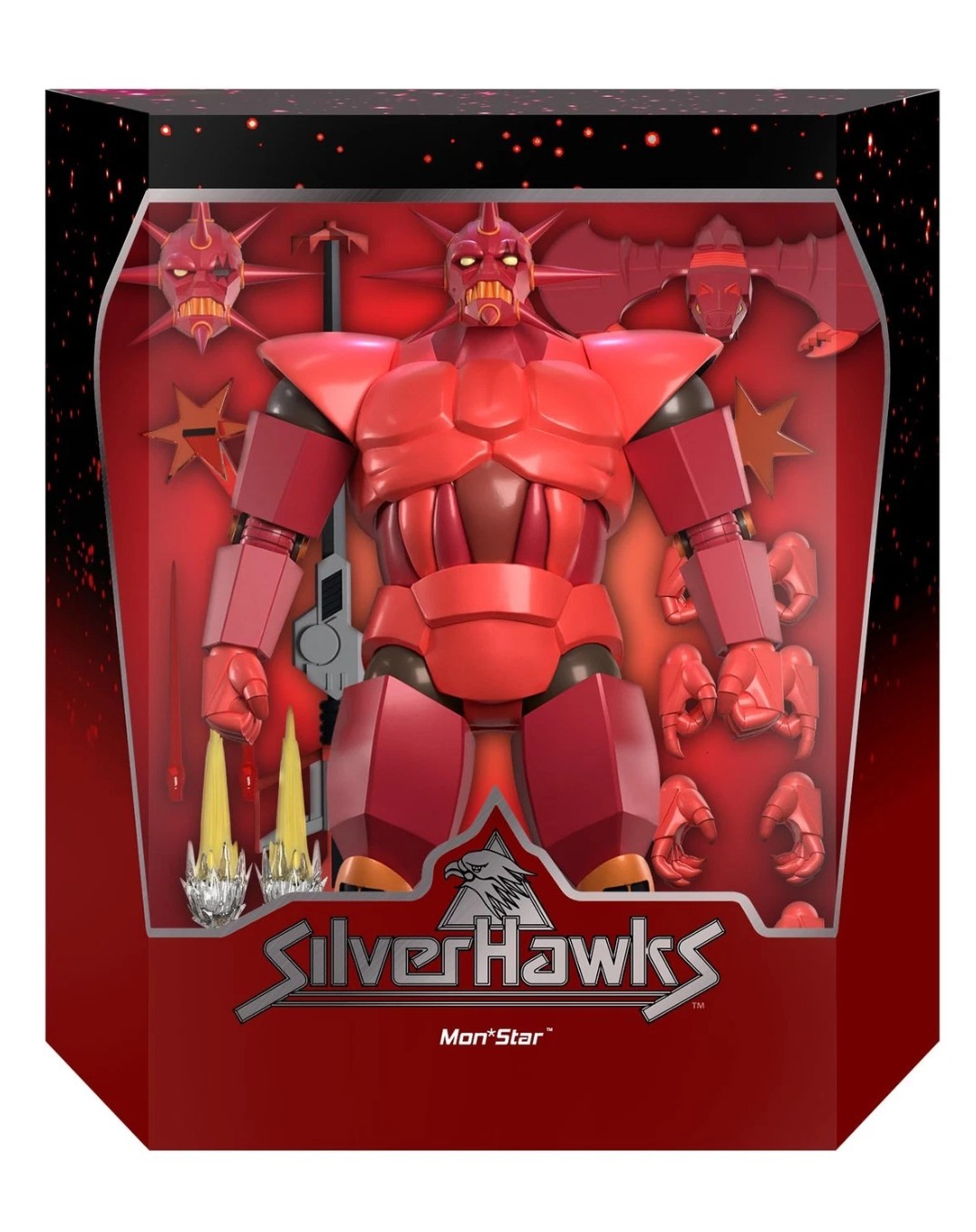 🇺🇸 Super7 ULTIMATES! SilverHawks Mon*Star 11" Action Figure + Accessories HUGE
