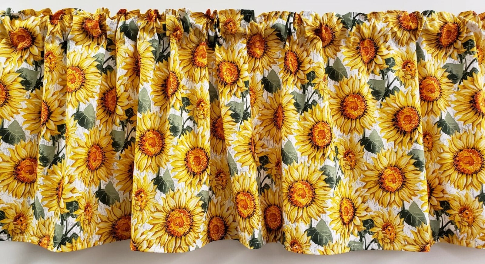 Harvest Sunflowers Valances, Curtains or Swags