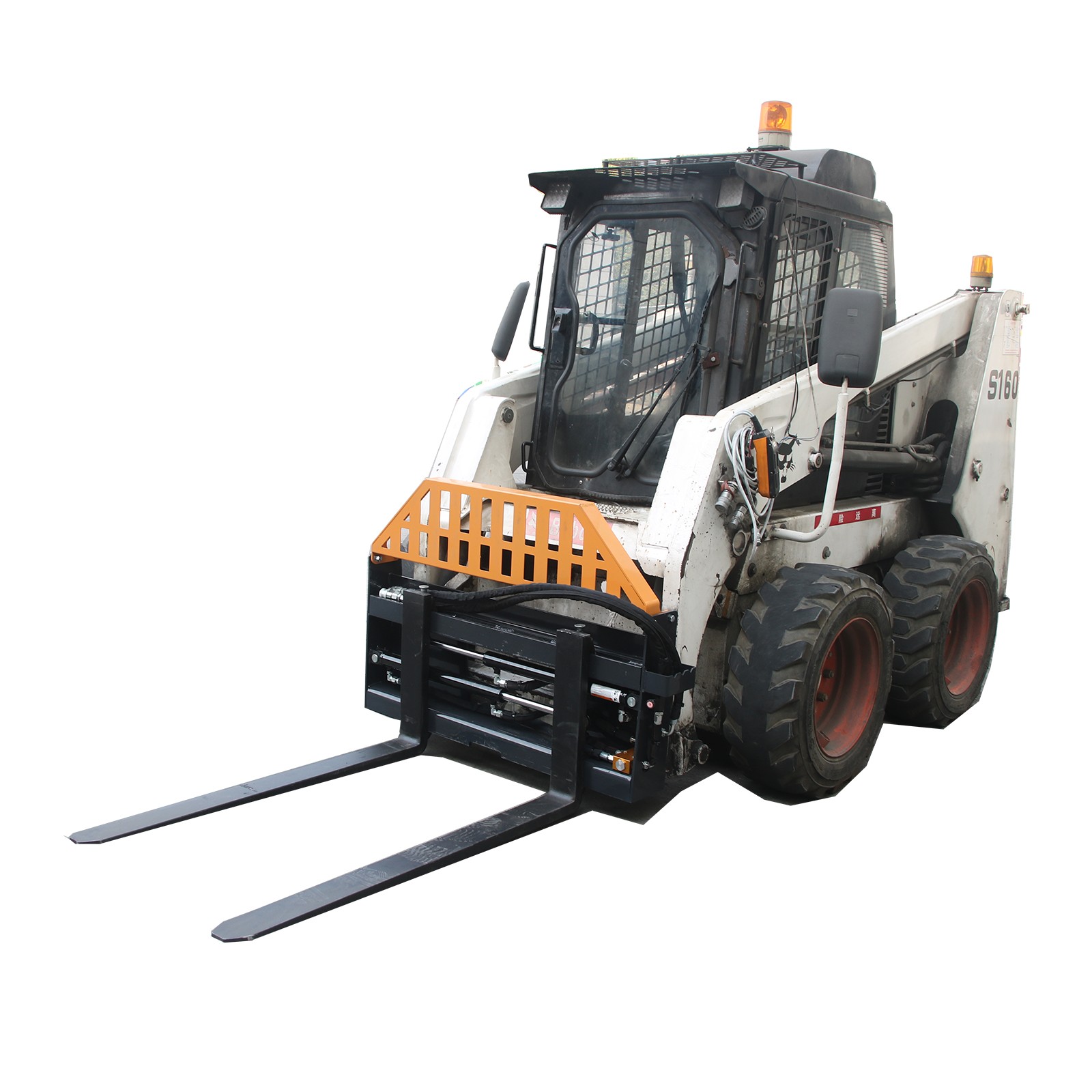 Wolverine 4000LBS Hydraulic Adjustable Forks Skid Steer Attachment For Bobcat US