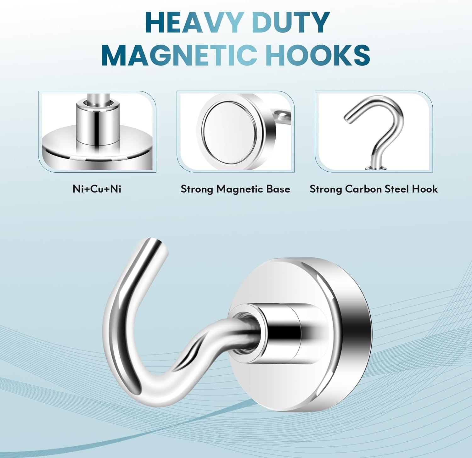 Magnetic Hooks, Cruise Ship Essentials, 30Lb+ Heavy Duty Magnetic Hooks for Crui