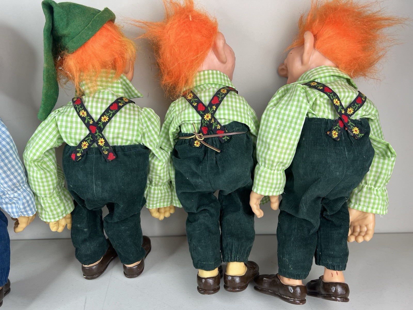 LOT OF 5 Vintage Dorf Dolls F. Katzenberger W. Frank Moveable Wire Handmade 16"