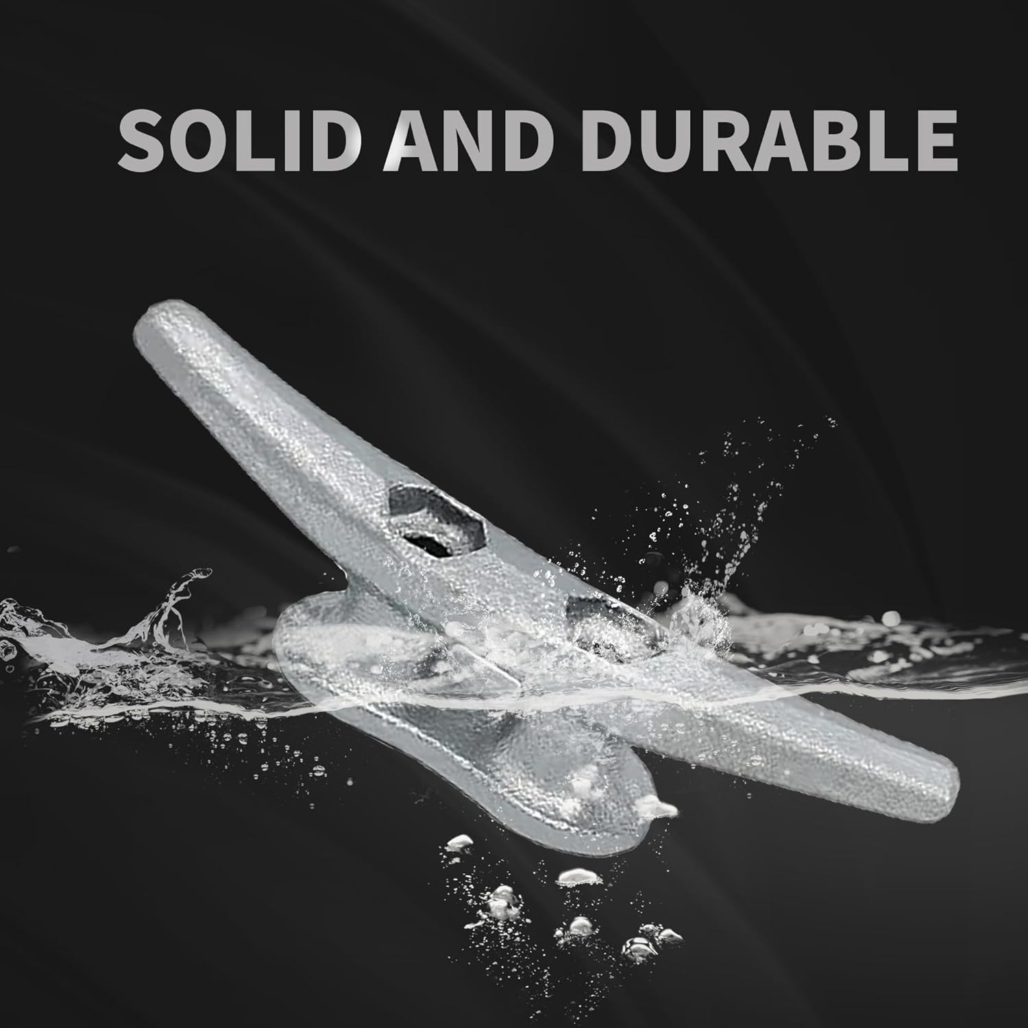 Cast Iron Dock Cleats 4 Inch Small Boat Cleats Galvanized Marine Grade Rope Clea