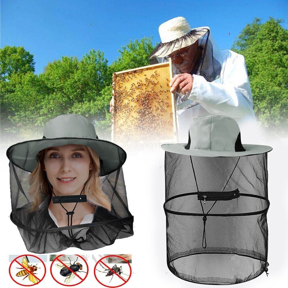 Bee Keeper Hat Beekeeping Anti Mosquito Insect Bug Net Veil Face Head Protection