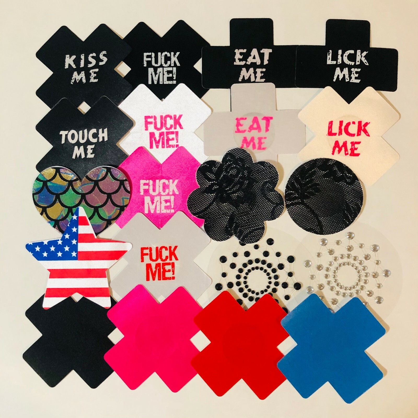 Pairs of Nipple Pasties Multiple Styles Stickers Sexy Breast Cover (2 Count)