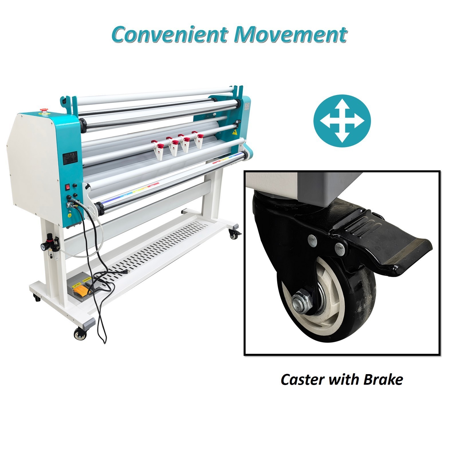 64 inch Fully Automatic Pneumatic Single-sided Laminating Machine Office 110V