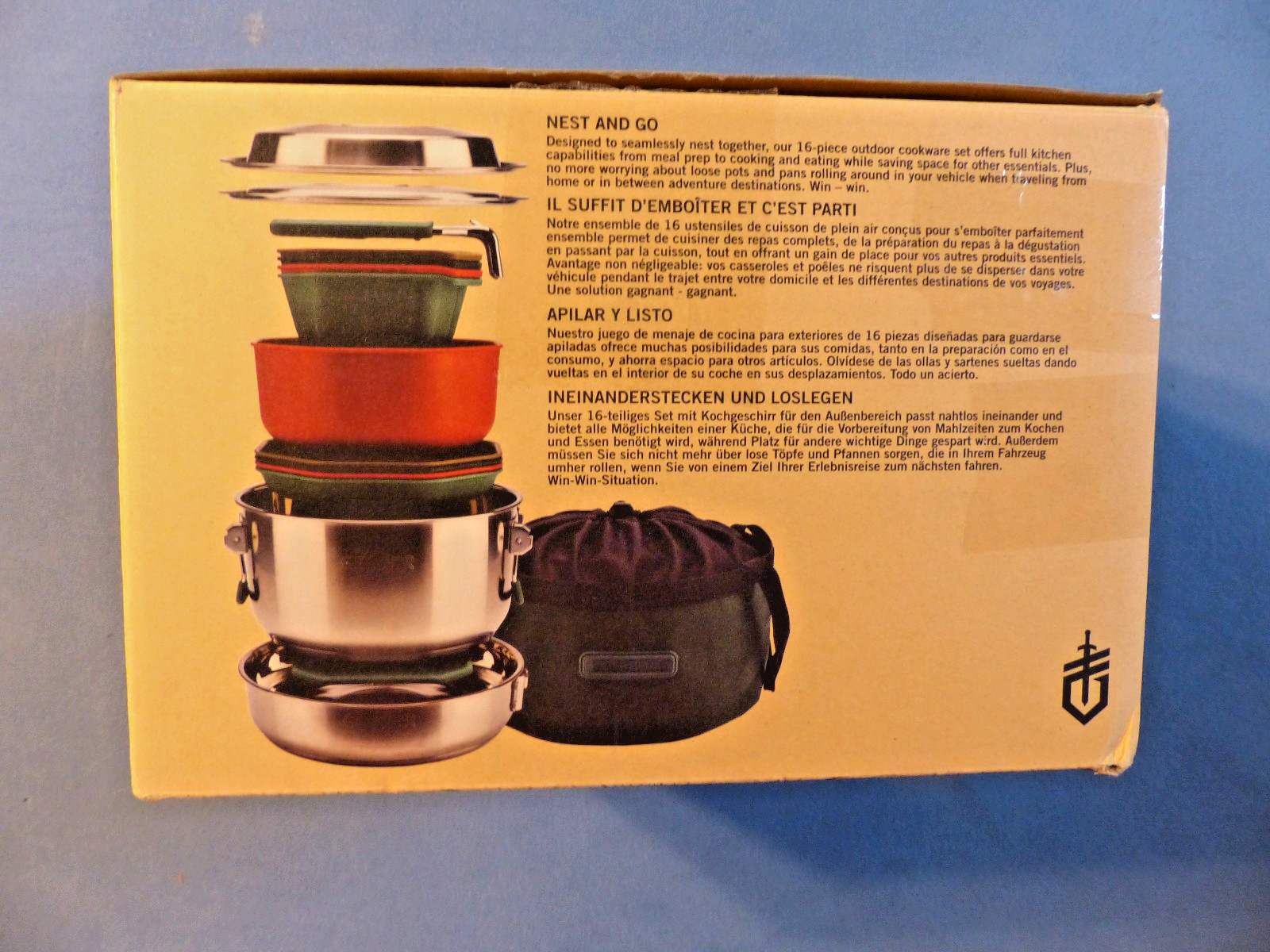 Gerber Gear 16 Piece ComplEAT Cook Set - Dishwasher-Safe Camping Cookware