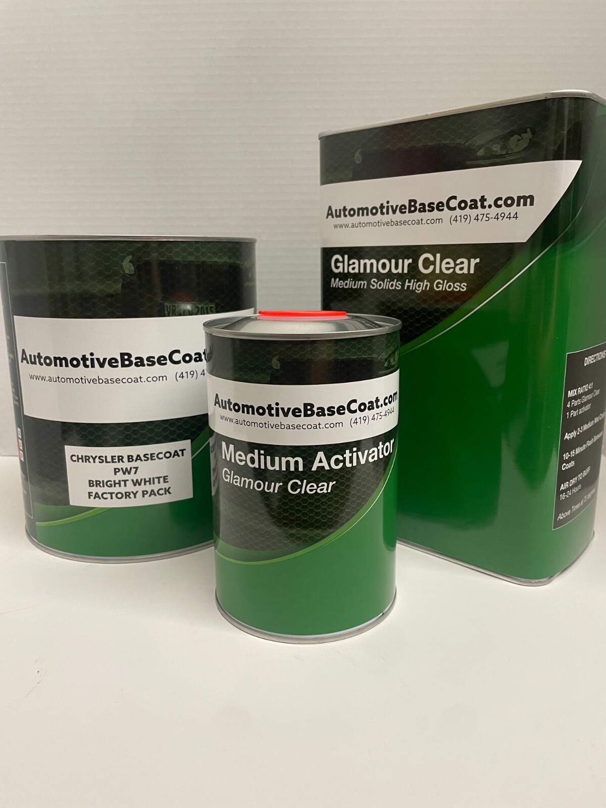 Chrysler, Dodge, Jeep - PW7 -Bright White Gal Ready to Spray w/ Clear Coat