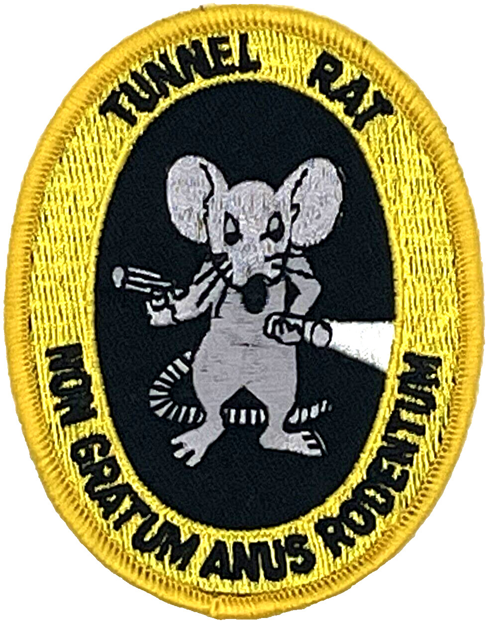 VIETNAM TUNNEL RAT MILITARY APPLIQUE IRON ON PATCH EE-196
