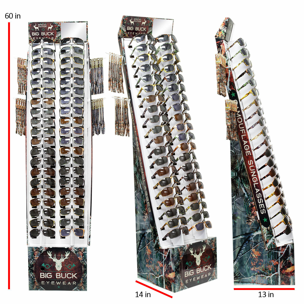 WHOLESALE SUNGLASSES CAMO SPORT STYLES 180 PCS WITH DISPLAY BULK LOT SUNGLASS