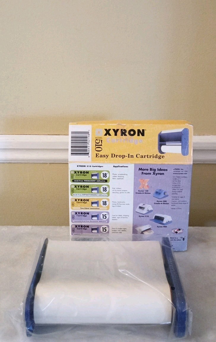 NEW Open Box Item SEALED Xyron Drop-In Cartridge 510 Model Lamination