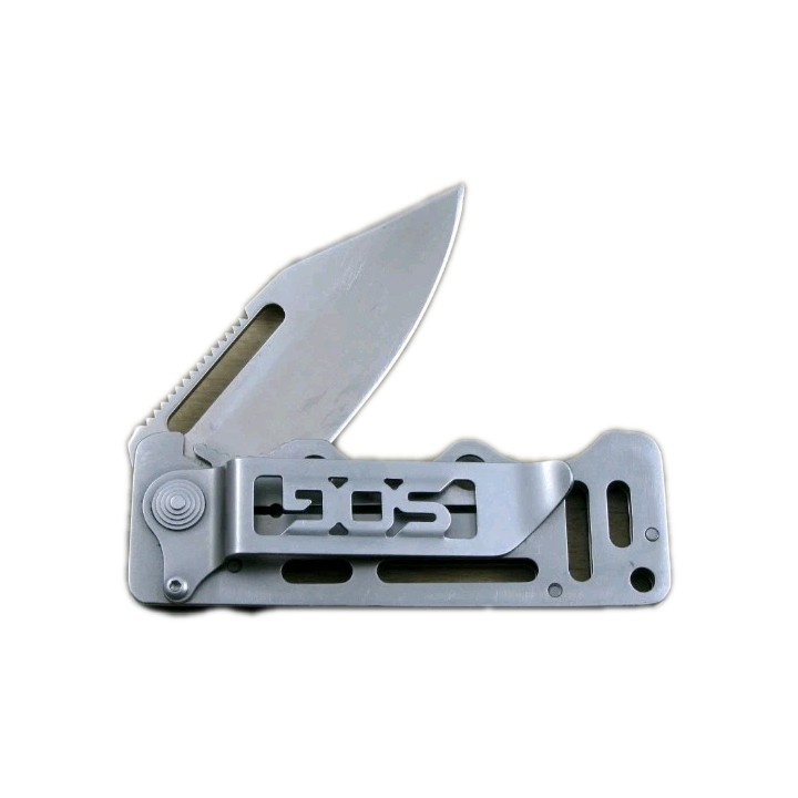 SOG Cash Card Folding Knife Money Clip Plain Edge Stainless